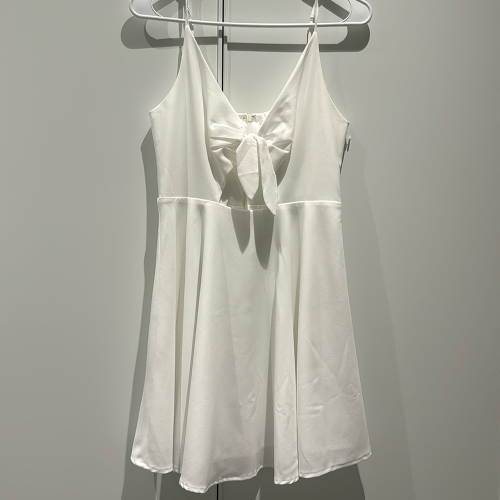 Simple white dress